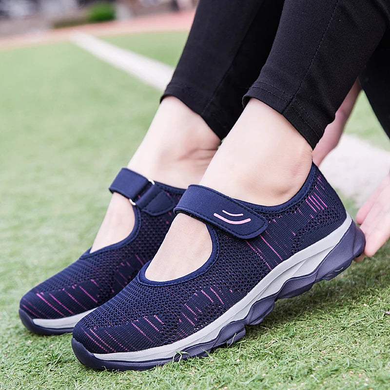 2024 Summer Fashion Women Flat Platform Shoes Woman Breathable Mesh Casual Sneakers Women Zapatos Mujer Ladies Boat Shoes