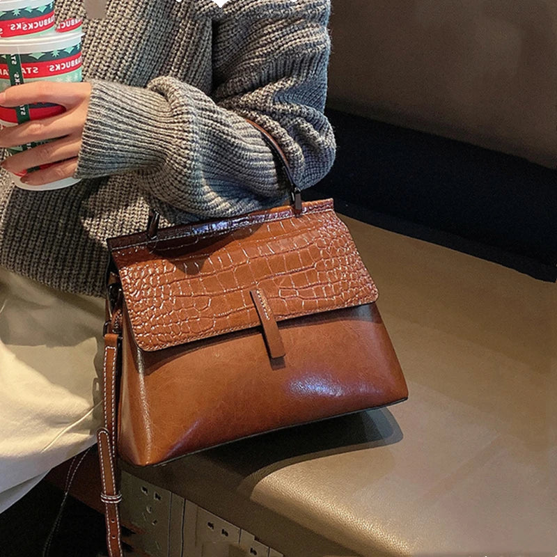 Bolsa de Couro Óleo Vintage