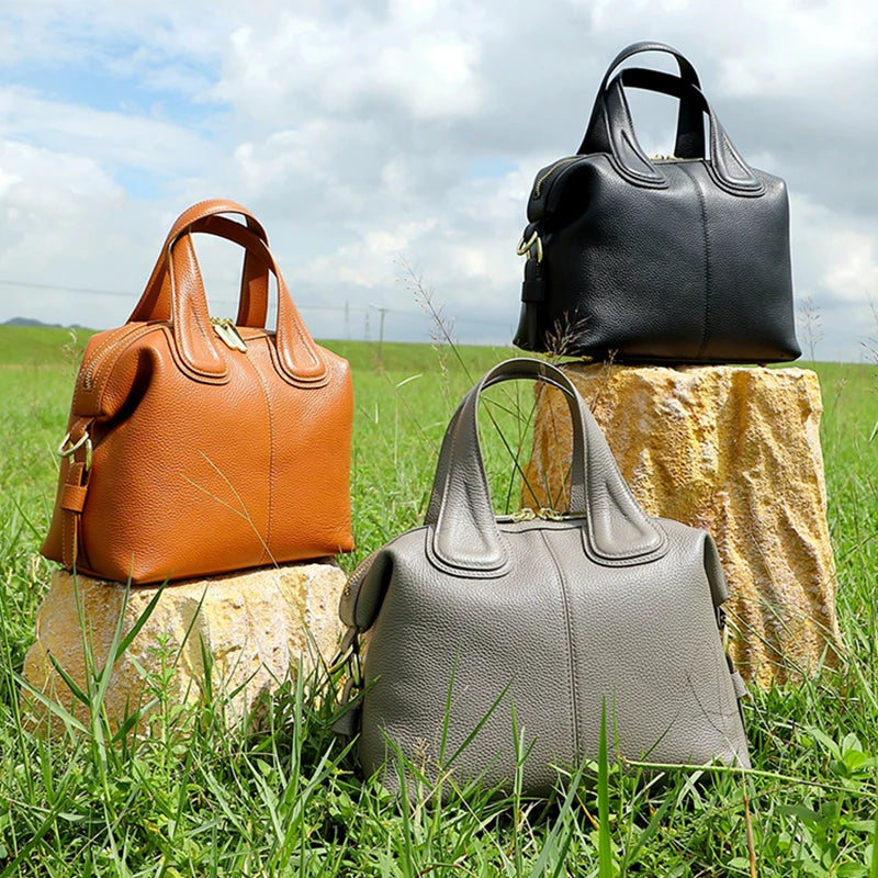 Bolsa de Couro Boston Lux