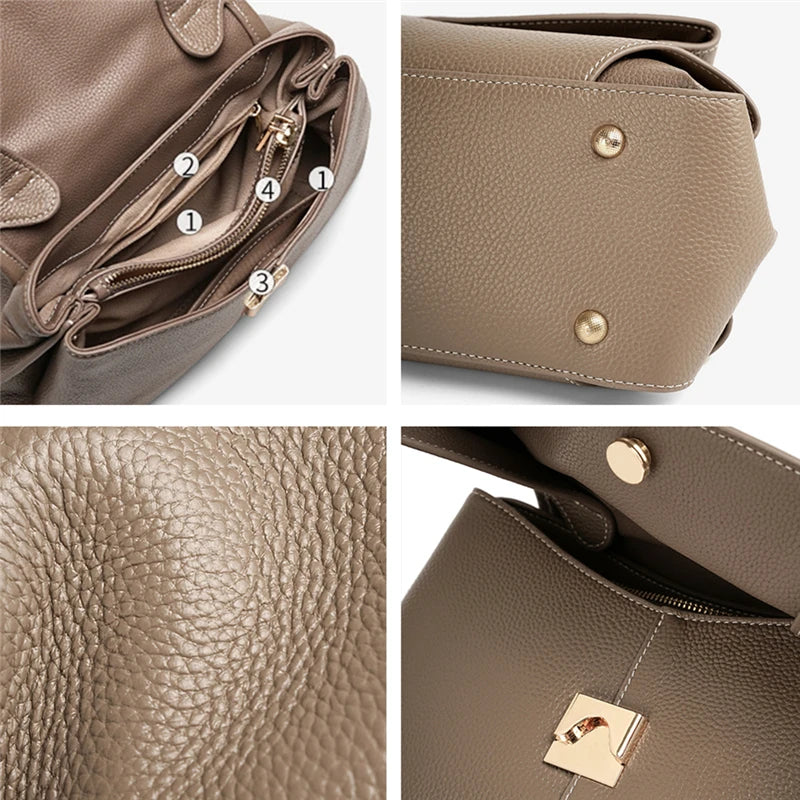 Bolsa de Couro Flap