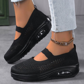 Fashion Woman Vulcanize Platform Casual Sneakers Women Flats Mesh Breathable Running Walking Shoes Chunky Sports