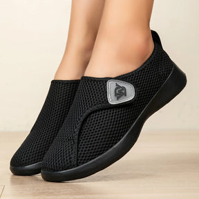 New Women Diabetic Edema Shoes Sneakers Women Extra Wide Soft-Sole Adjustable Strap Shoes Footwear Swollen Feet