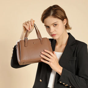 Bolsa de Couro Três Camadas