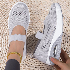 Fashion Woman Vulcanize Platform Casual Sneakers Women Flats Mesh Breathable Running Walking Shoes Chunky Sports