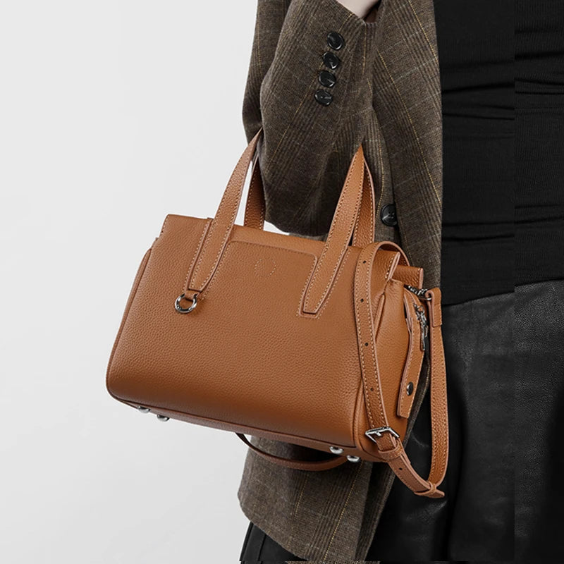 Bolsa de Couro  Satchel Lux