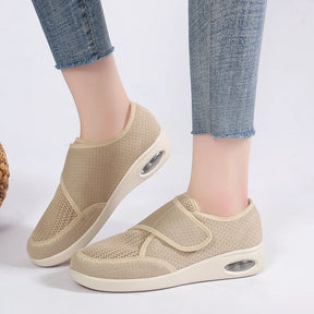 Unisex Walking Shoes Men Diabetic Shoes Elderly Casual Solid Color Flat Shoes Women Soft Comfortable Sneakers Plus Size