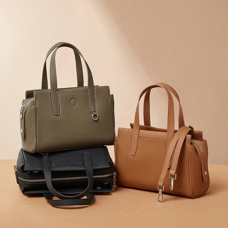 Bolsa de Couro  Satchel Lux