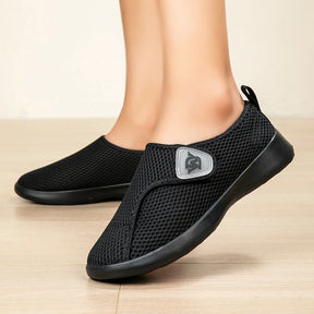 New Women Diabetic Edema Shoes Sneakers Women Extra Wide Soft-Sole Adjustable Strap Shoes Footwear Swollen Feet