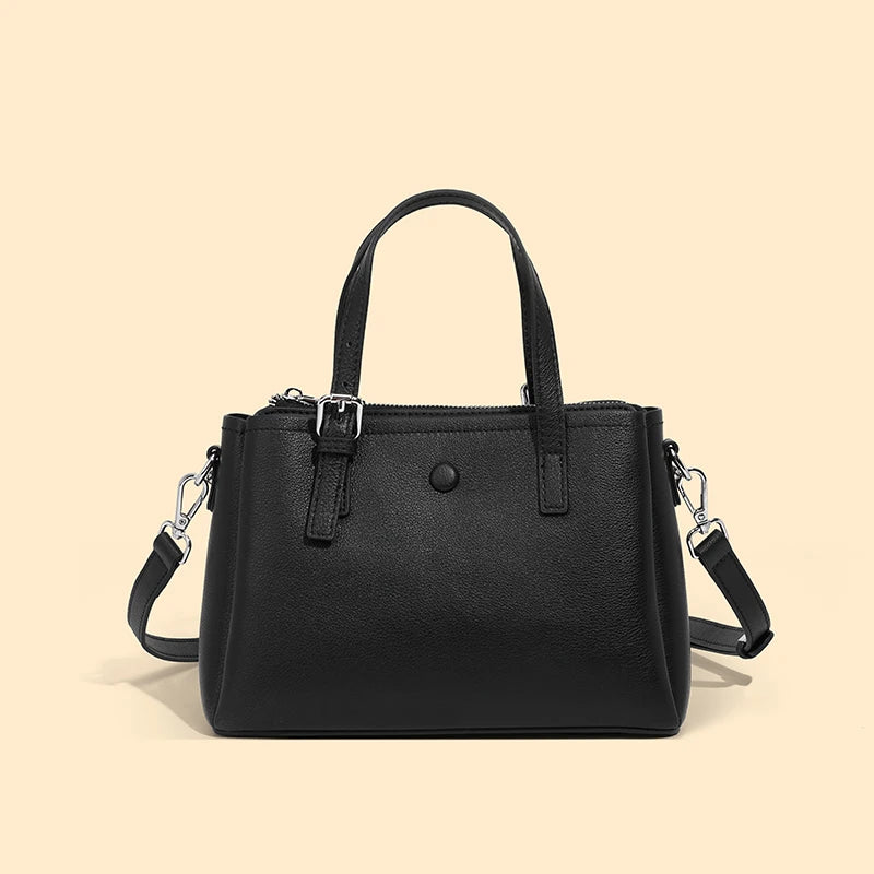 Bolsa de Couro Três Camadas