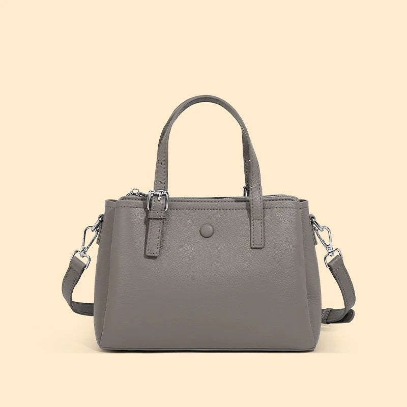 Bolsa de Couro Três Camadas