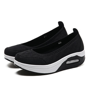 New Women Sneakers Flats Loafers Sweet Shallow Comfort Shoes Women Moccasins Slip-on Platform Ballet Ladies Vulcanized Shoes