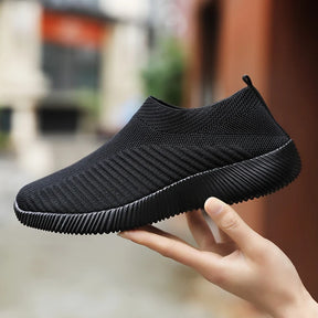 Women Flat Slip on White Shoes Woman Lightweight Sneakers Women Casual  Summer Autumn Walking Mesh Running Sports Shoes 2024