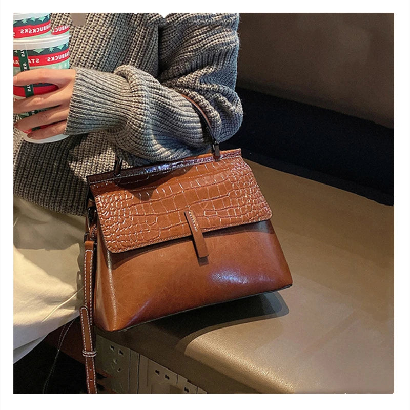 Bolsa de Couro Óleo Vintage