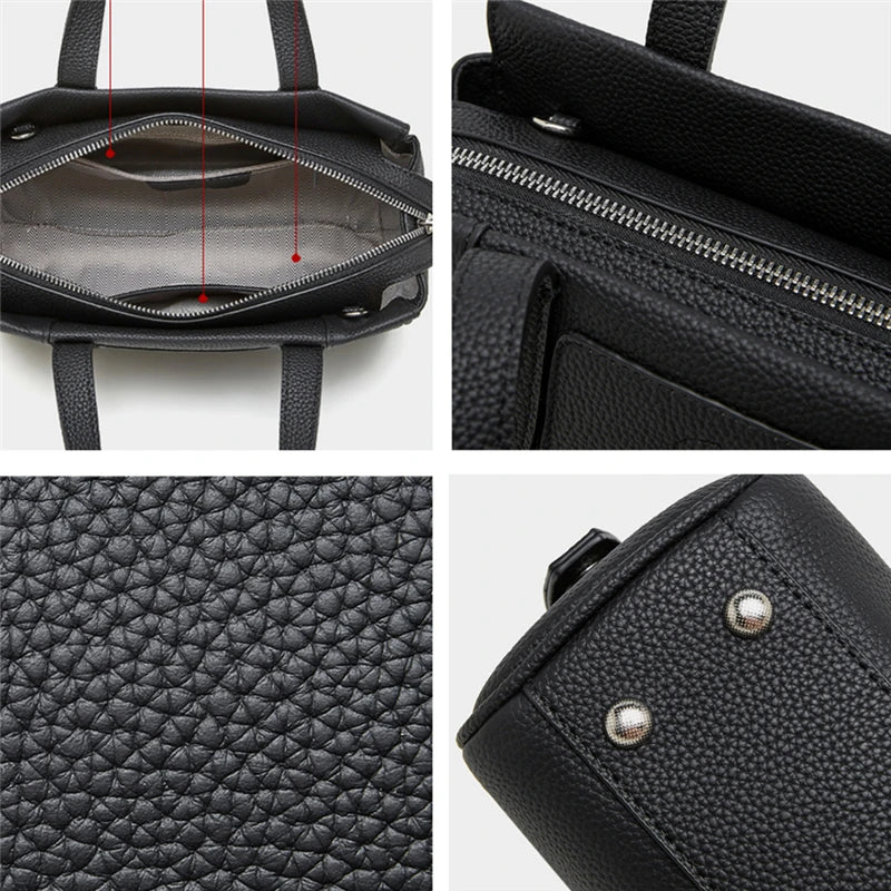 Bolsa de Couro  Satchel Lux